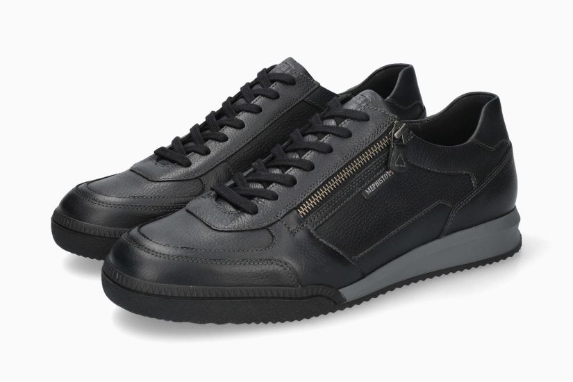 MEPHISTO ENDRIK | Man Sneaker Zwart Leer Glad