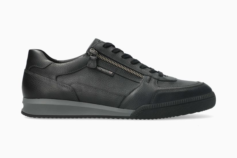 MEPHISTO ENDRIK | Man Sneaker Zwart Leer Glad