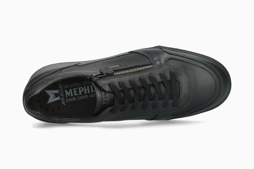 MEPHISTO ENDRIK | Man Sneaker Zwart Leer Glad