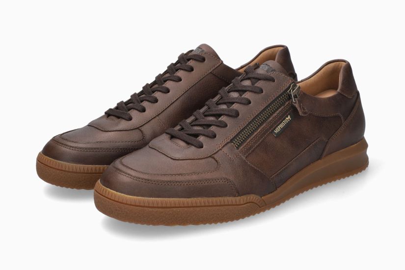 MEPHISTO ENDRIK | Herren Sneaker Dunkelbraun Leder Glatt