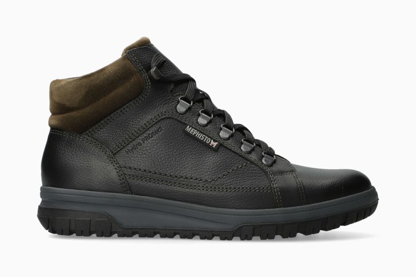 MEPHISTO PITT | Herren Outdoor Schuhe Schwarz Leder Glatt