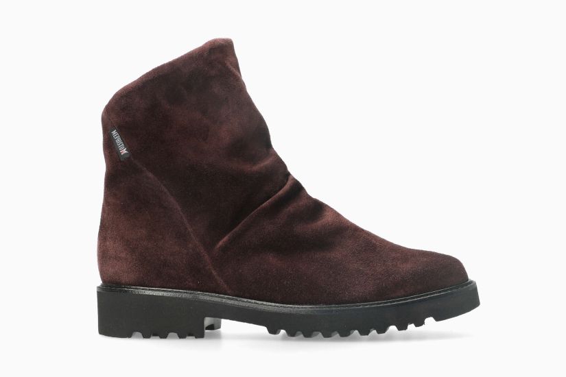 MEPHISTO SIMONIA | Mujer Bota Violeta Cuero Terciopelo