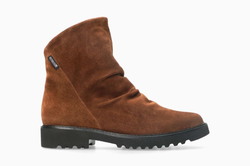 MEPHISTO SIMONIA | Mujer Bota Marron Cuero Terciopelo