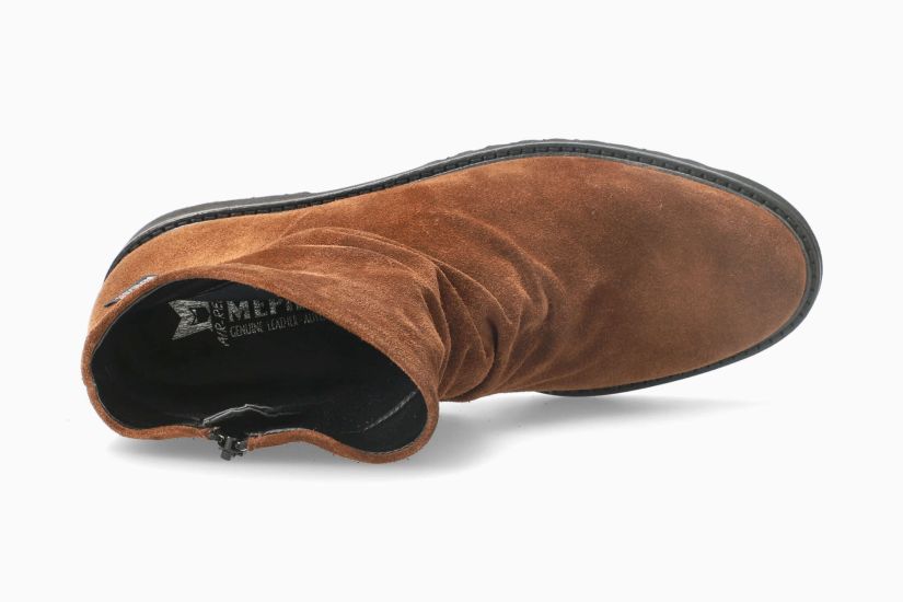 MEPHISTO SIMONIA | Mujer Bota Marron Cuero Terciopelo