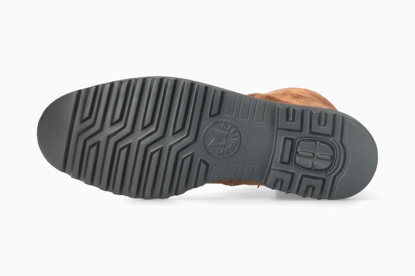 MEPHISTO SIMONIA | Mujer Bota Marron Cuero Terciopelo