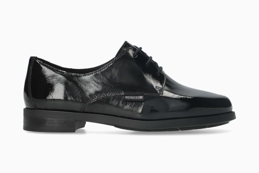 MEPHISTO NINNA | Mujer Calzado Negro Cuero Barniz