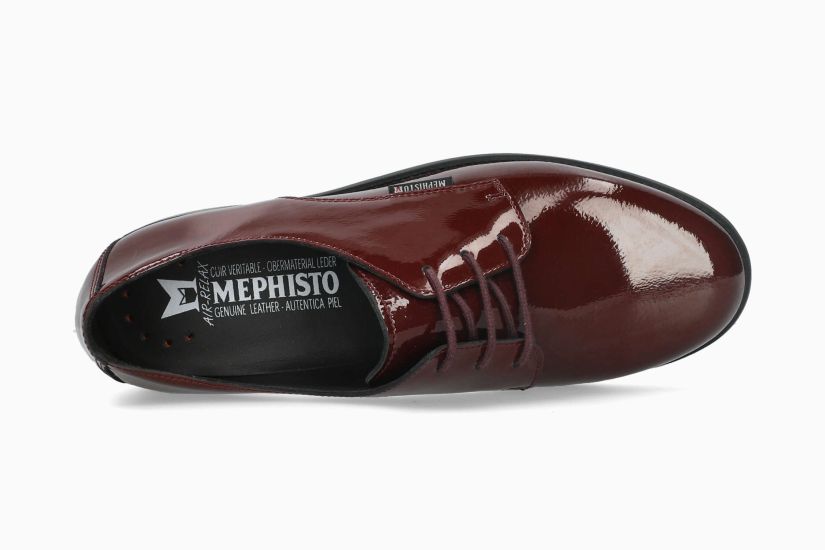 MEPHISTO NINNA | Mujer Calzado Rojo Oscuro Cuero Barniz