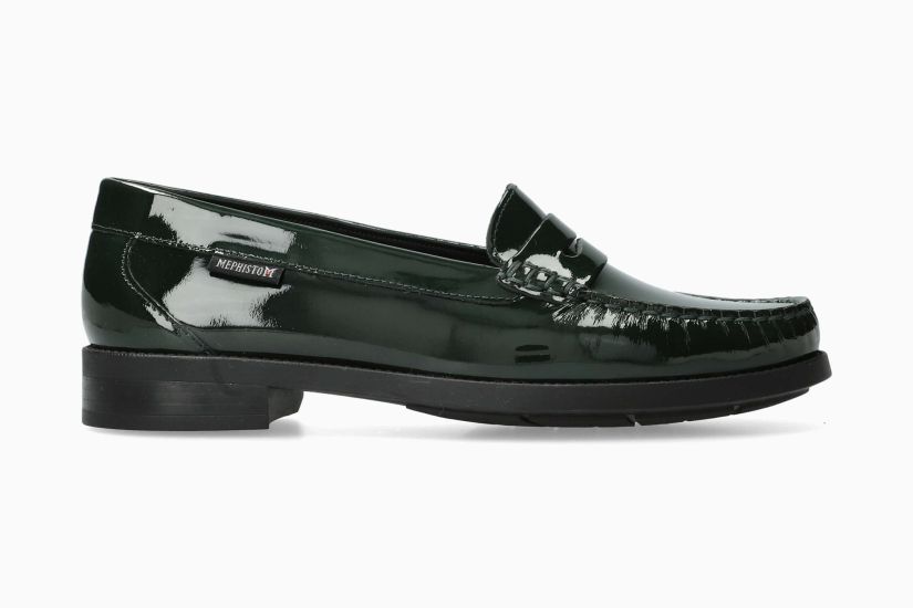 MEPHISTO NEDA | Vrouwen Mocassins Groen Leer Lak