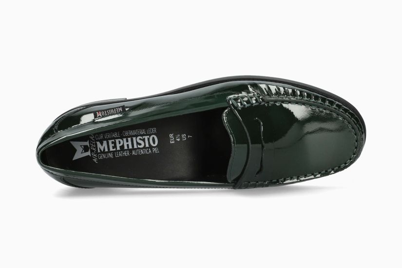 MEPHISTO NEDA | Vrouwen Mocassins Groen Leer Lak