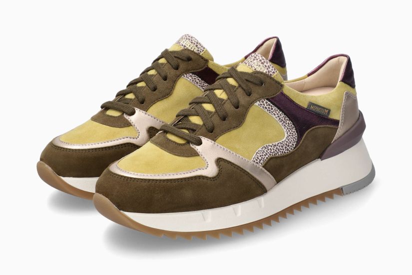 MEPHISTO ANGIE | Vrouwen Sneaker Groen Leer Velouwen