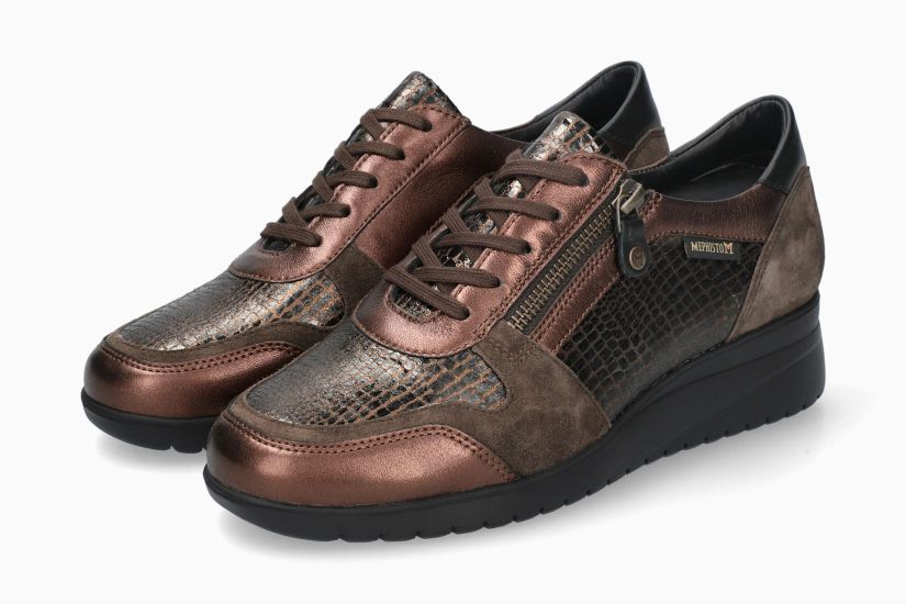 MEPHISTO IASMINA | Damen Sneaker Metallic Leder Fantasy-print