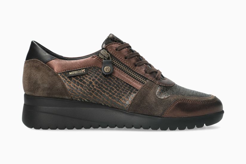 MEPHISTO IASMINA | Damen Sneaker Metallic Leder Fantasy-print