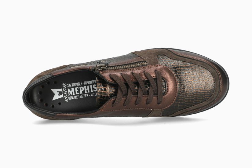 MEPHISTO IASMINA | Damen Sneaker Metallic Leder Fantasy-print