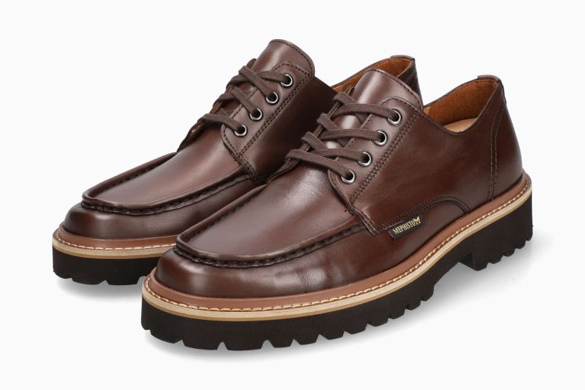 MEPHISTO ALESSANDRO | Men Business Shoes Brown Leather Smooth