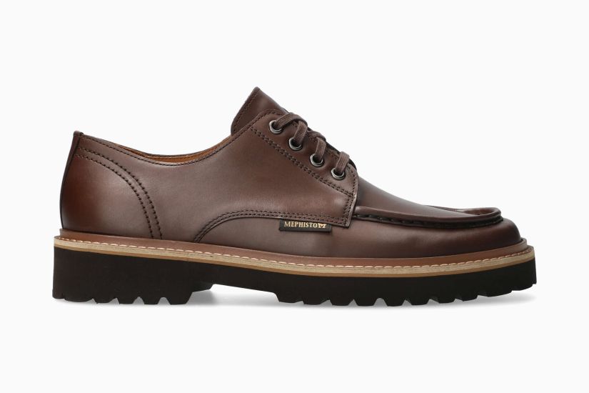 MEPHISTO ALESSANDRO | Men Business Shoes Brown Leather Smooth