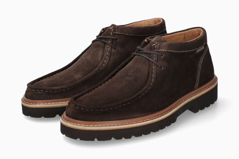 MEPHISTO ALEXANDER | Hombre Bota MarrÓn Oscuro Cuero Terciopelo
