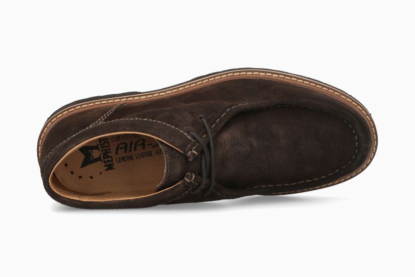 MEPHISTO ALEXANDER | Hombre Bota MarrÓn Oscuro Cuero Terciopelo