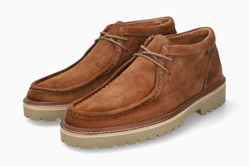 MEPHISTO ALEXANDER | Men Ankle Boots Brown Leather Velvet