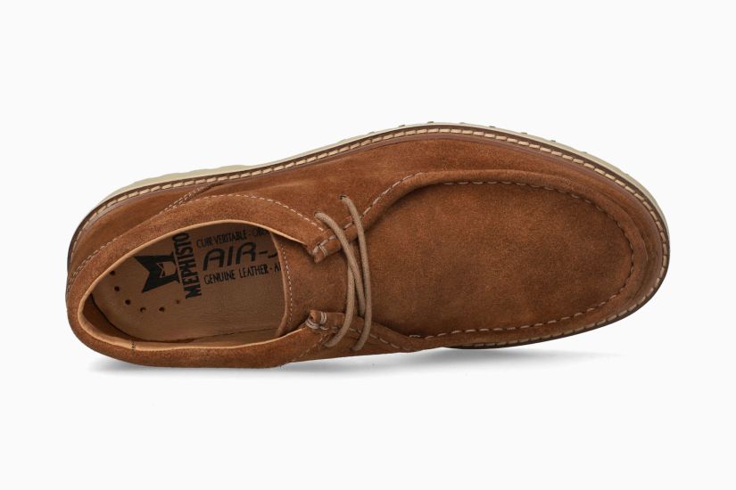 MEPHISTO ALEXANDER | Men Ankle Boots Brown Leather Velvet