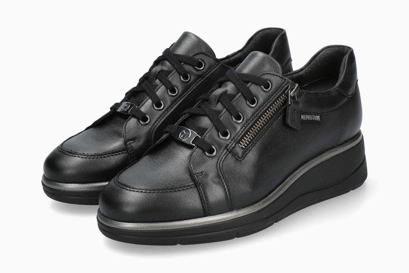 MEPHISTO PELAGIA | Mujer Calzado Negro Cuero Liso
