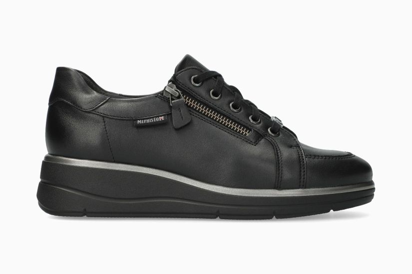 MEPHISTO PELAGIA | Mujer Calzado Negro Cuero Liso