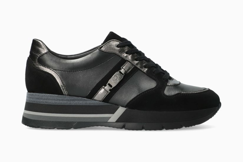 MEPHISTO TEOLINA | Vrouwen Sneaker Zwart Leer Velouwen
