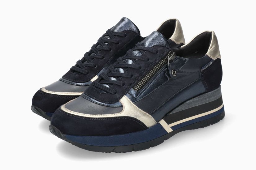 MEPHISTO TIZIANA | Damen Sneaker Dunkelblau Leder Veloursleder