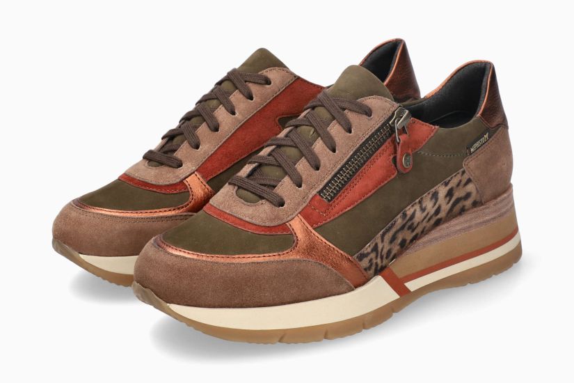 MEPHISTO TIZIANA | Vrouwen Sneaker Kastanjebruin Leer Nubuck