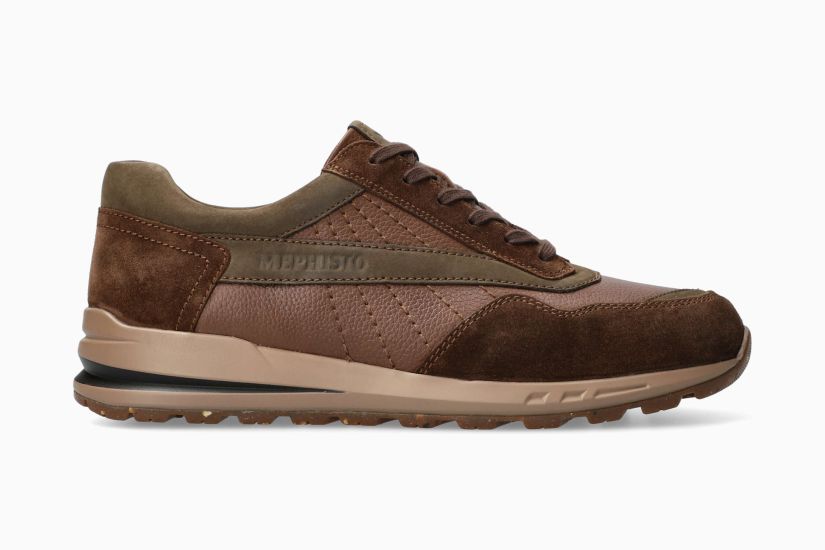 MEPHISTO BARTH | Men Sneaker Dark Brown Leather Smooth