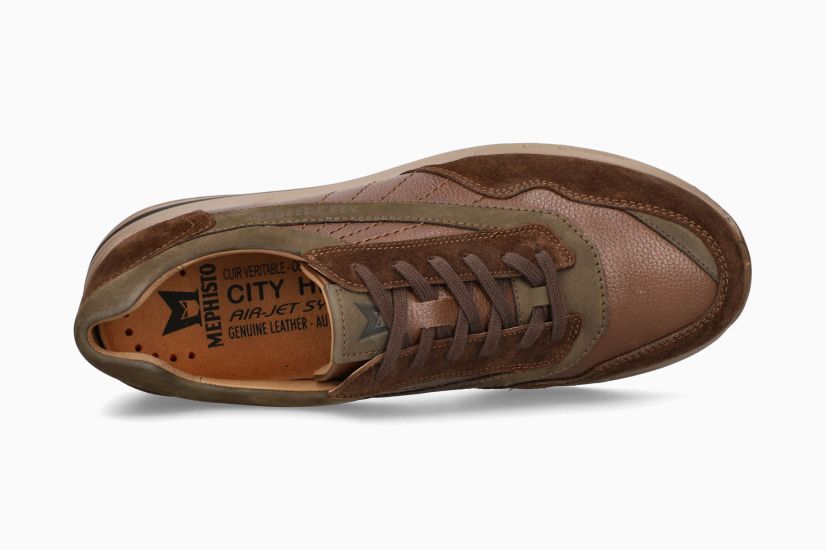 MEPHISTO BARTH | Men Sneaker Dark Brown Leather Smooth