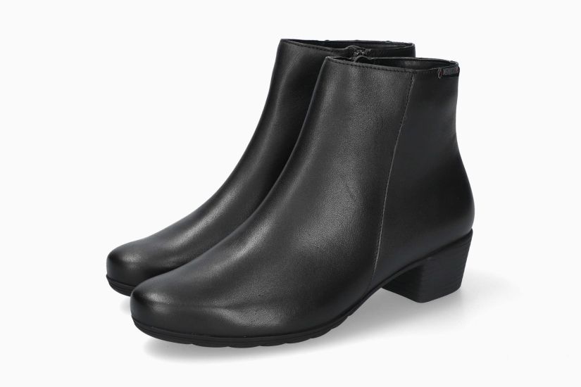 MEPHISTO IOLA | Mujer Botas De Tacon Negro Cuero Liso