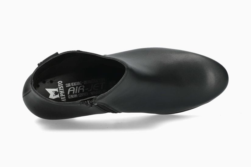 MEPHISTO IOLA | Mujer Botas De Tacon Negro Cuero Liso
