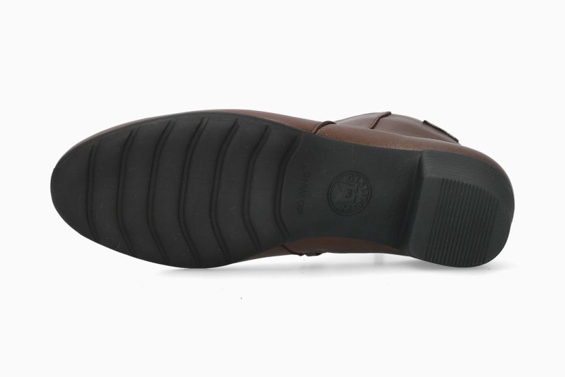 MEPHISTO IOLA | Mujer Botas De Tacon Marron Cuero Liso