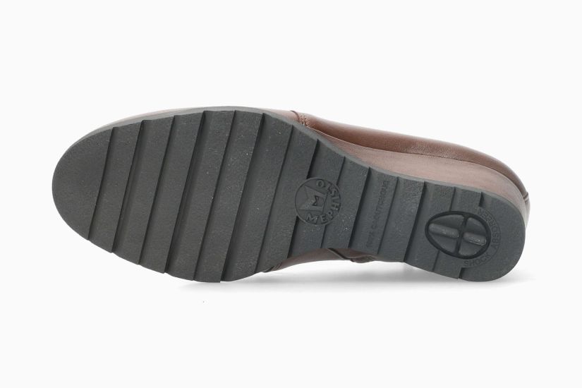 MEPHISTO FERONA | Mujer Botas De Tacon Marron Cuero Liso