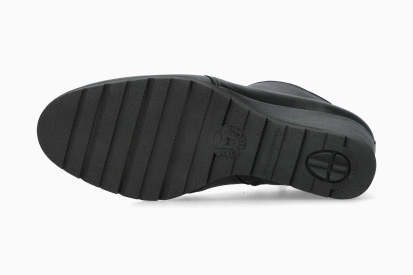 MEPHISTO FERONA | Mujer Botas De Tacon Negro Cuero Liso