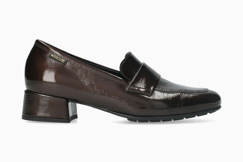MEPHISTO JOSEPHINE | Mujer Mocasines MetÁlicos Cuero Barniz