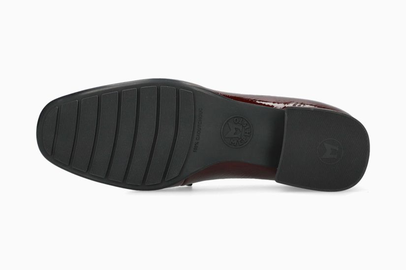 MEPHISTO JOSEPHINE | Mujer Mocasines Rojo Oscuro Cuero Barniz