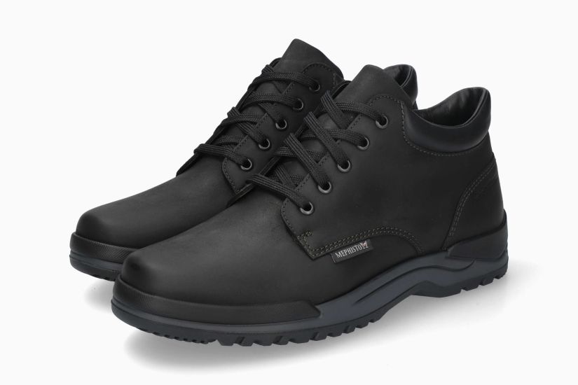 MEPHISTO CLEMENT | Herren Outdoor Schuhe Schwarz Leder Glatt