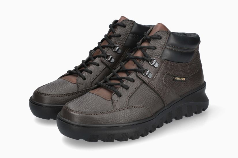 MEPHISTO FOSCO | Herren Outdoor Schuhe Dunkelbraun Leder Glatt