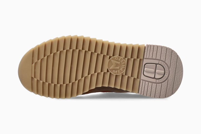 MEPHISTO ANGIE | Vrouwen Sneaker Kastanjebruin Leer Velouwen