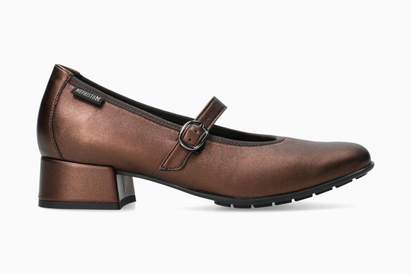 MEPHISTO JOSELINA | Mujer Bailarinas MetÁlicos Cuero Metalico