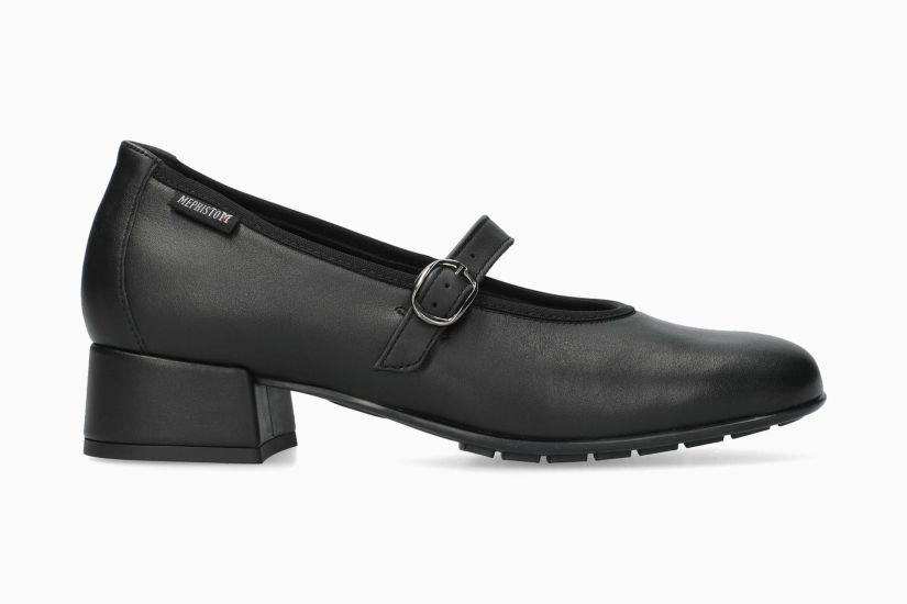 MEPHISTO JOSELINA | Women Ballerinas Black Leather Smooth