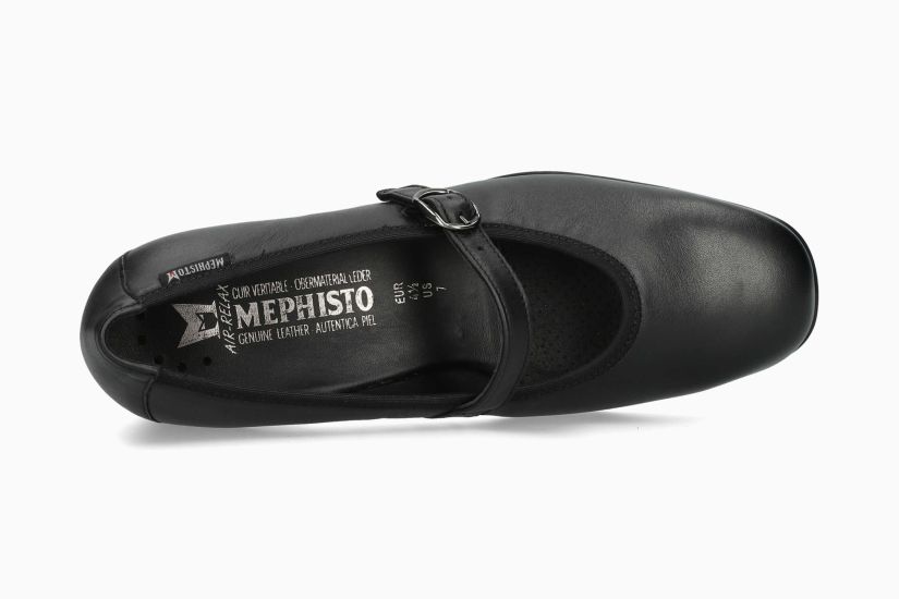 MEPHISTO JOSELINA | Women Ballerinas Black Leather Smooth