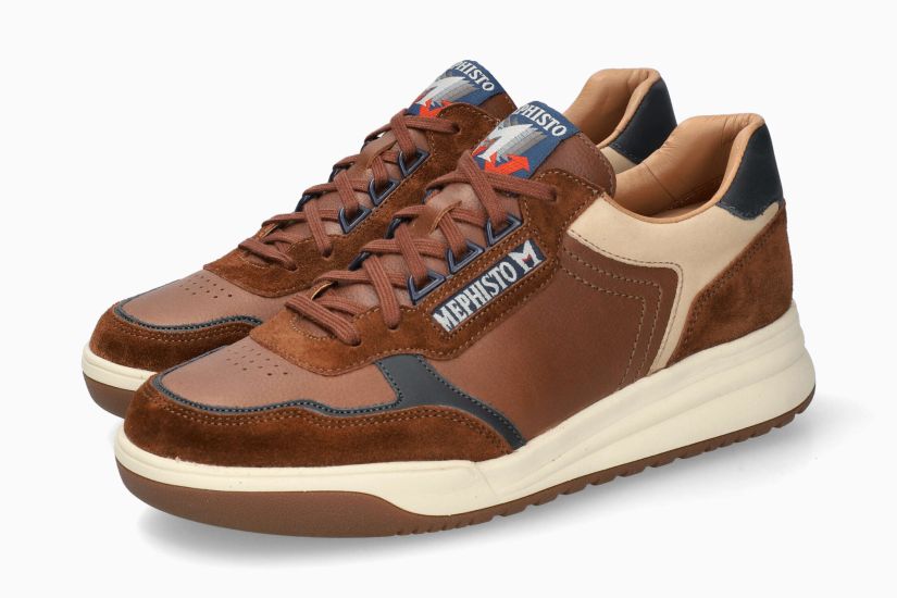 MEPHISTO NORWIN | Homme Sneaker Marron Cuir Velours
