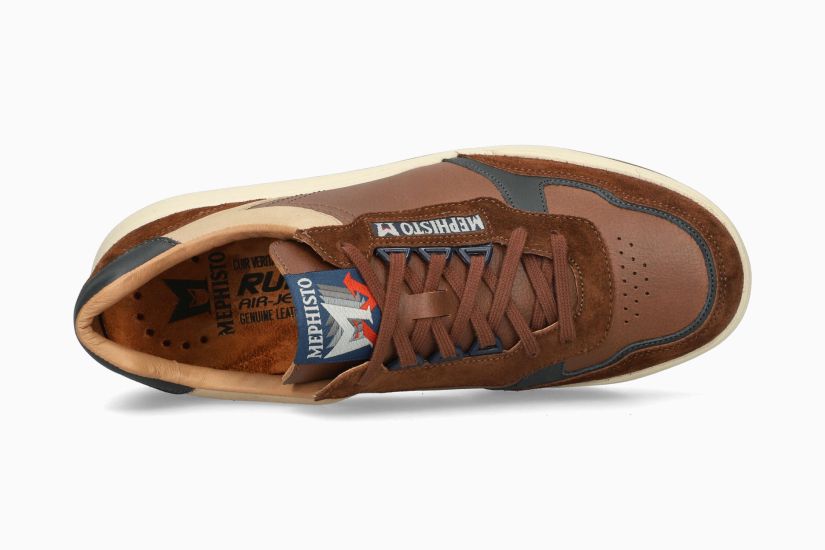 MEPHISTO NORWIN | Homme Sneaker Marron Cuir Velours