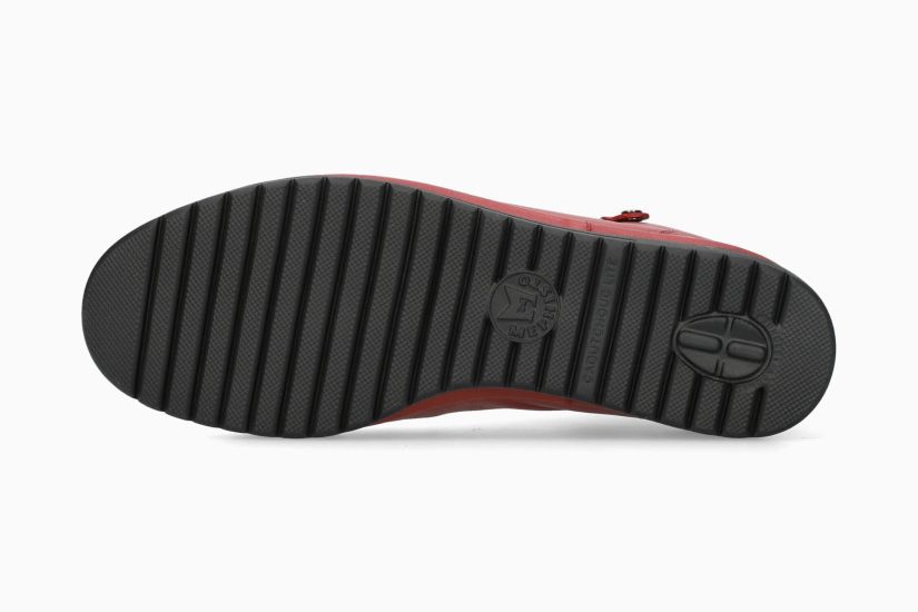 MEPHISTO JULIE | Mujer Sneaker Rojo Oscuro Cuero Liso