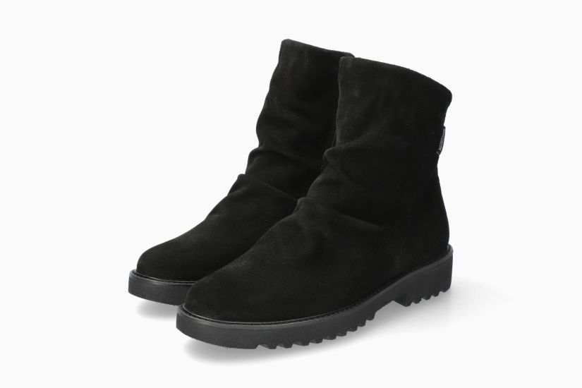 MEPHISTO SIMONIA | Mujer Bota Negro Cuero Terciopelo