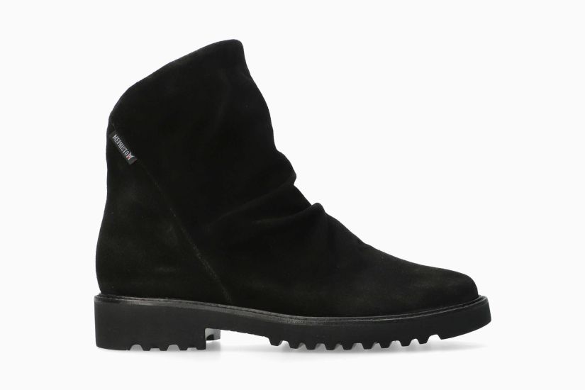 MEPHISTO SIMONIA | Mujer Bota Negro Cuero Terciopelo